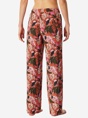 SCHIESSER - Pantalón de pijama ' Mix Relax ' en naranja