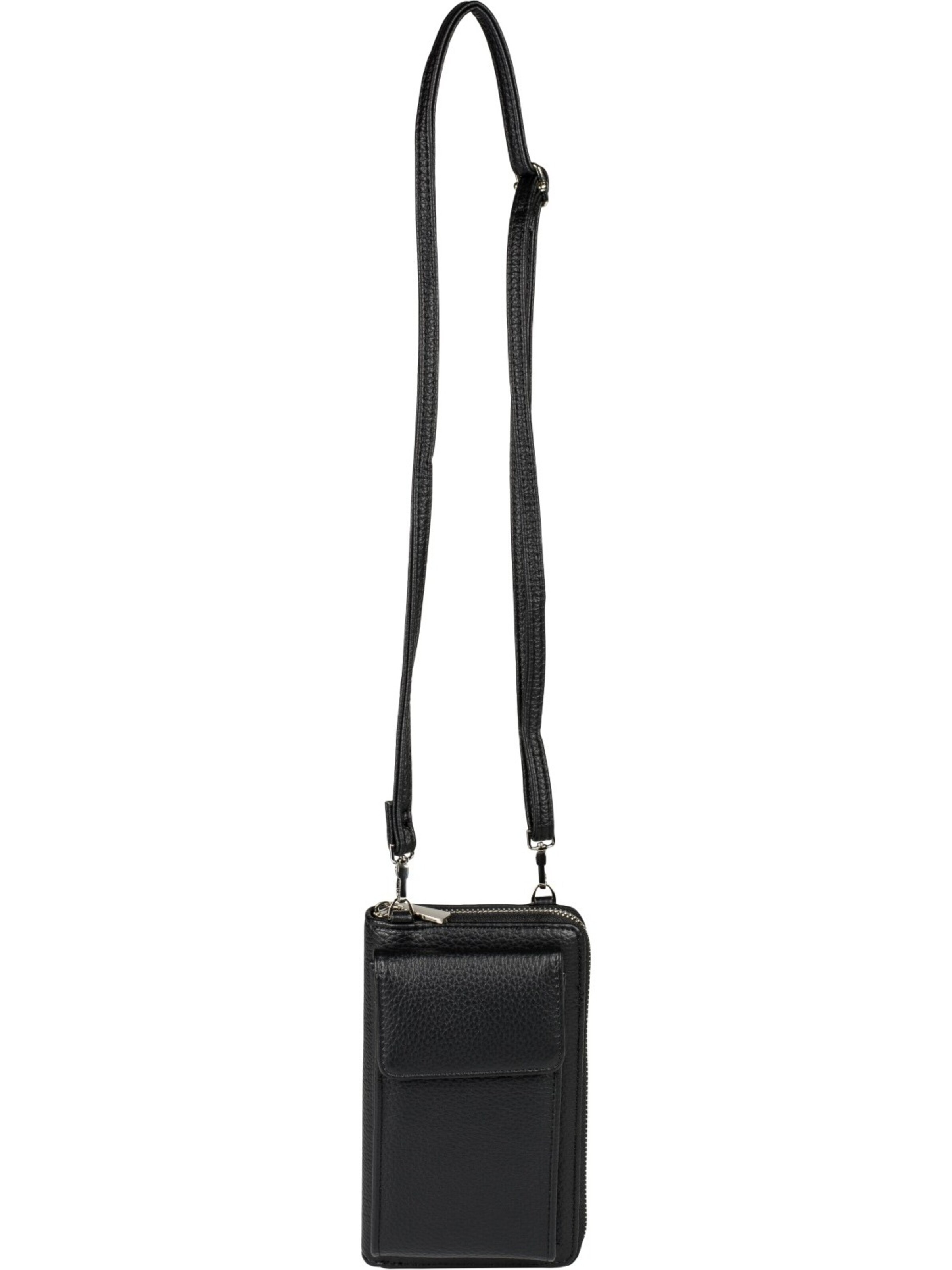 styleBREAKER Crossbody bag 'Umhängetasche mit Handyfach und RFID Schutz' in Black