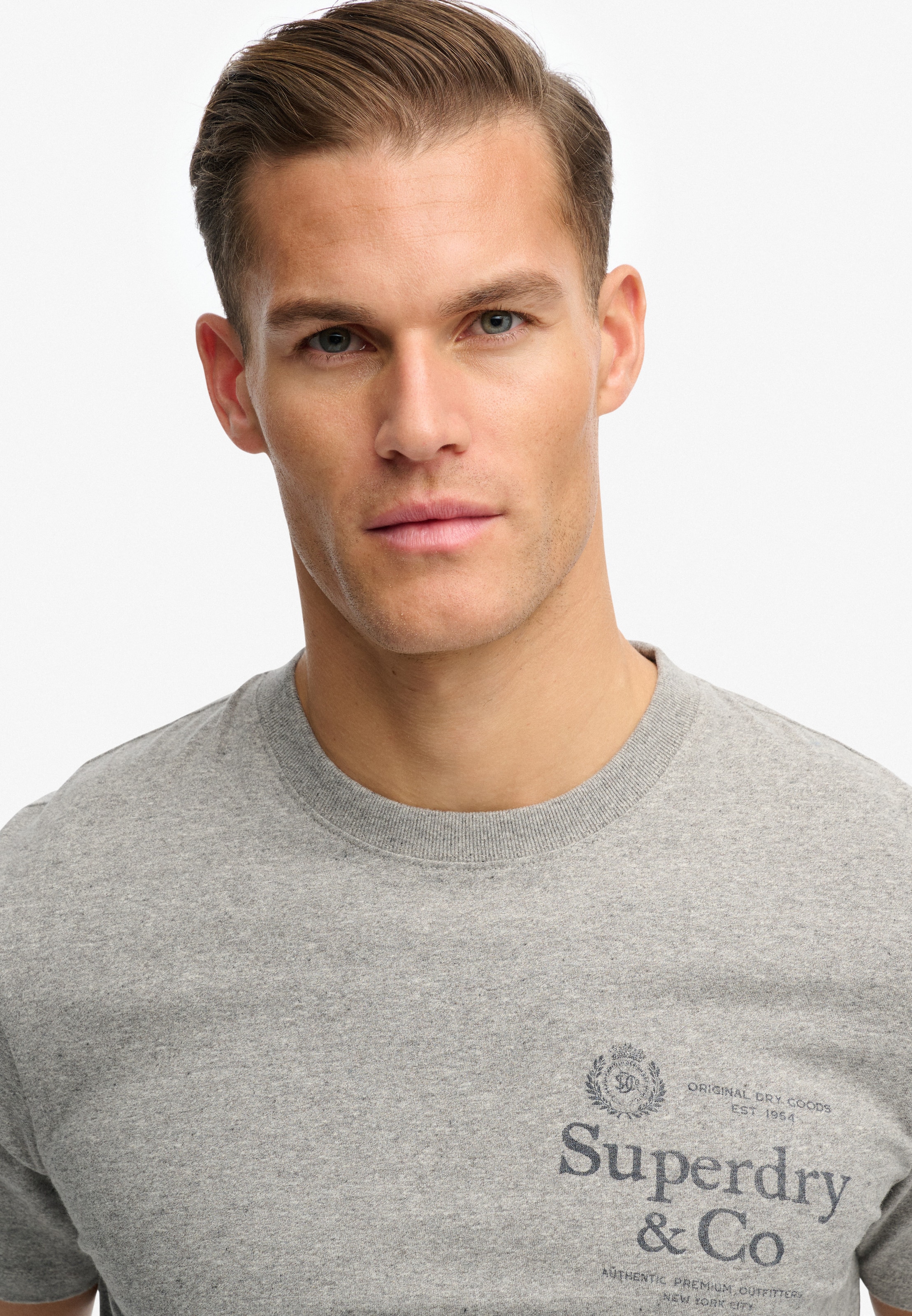 Superdry & Co Majica '1954 COMPANY' | siva barva