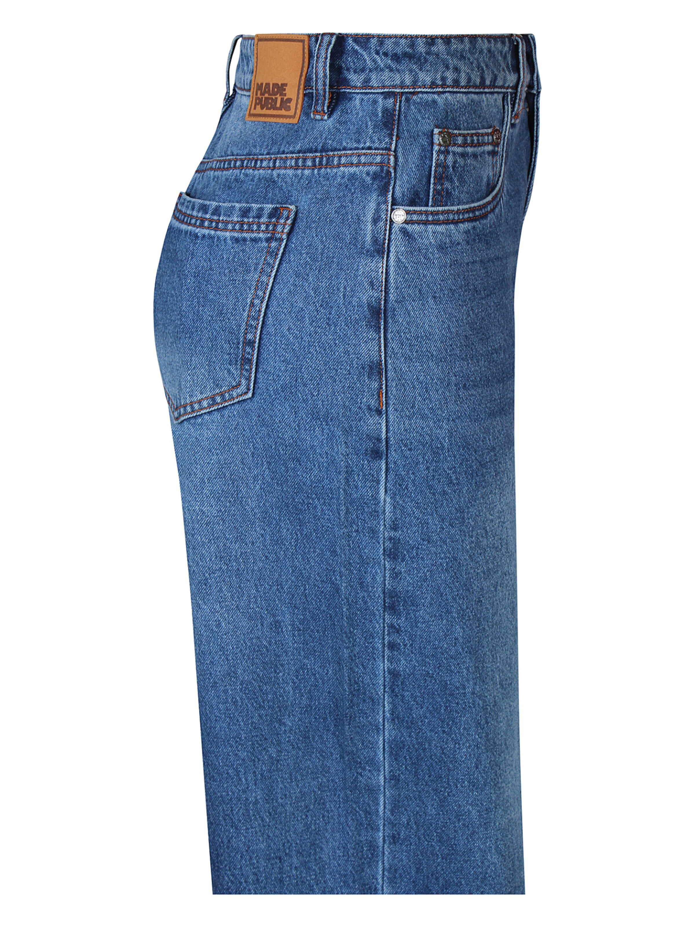Wide Leg Jean 'Nova 003' Made Public en bleu