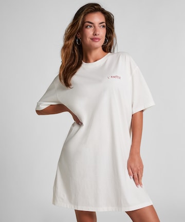 Hunkemöller Slaapshirt in Wit: voorkant