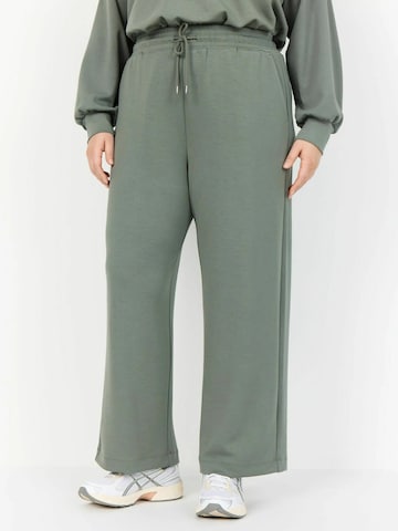 Wasabi Concept Wide Leg Hose 'Sabina' in Grau: Vorderseite
