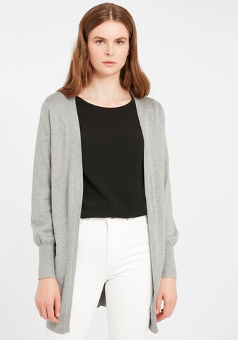 b.young Knit Cardigan in Grey: front