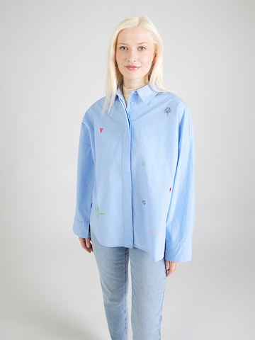 NÜMPH Blouse 'JUNA' in Blue: front
