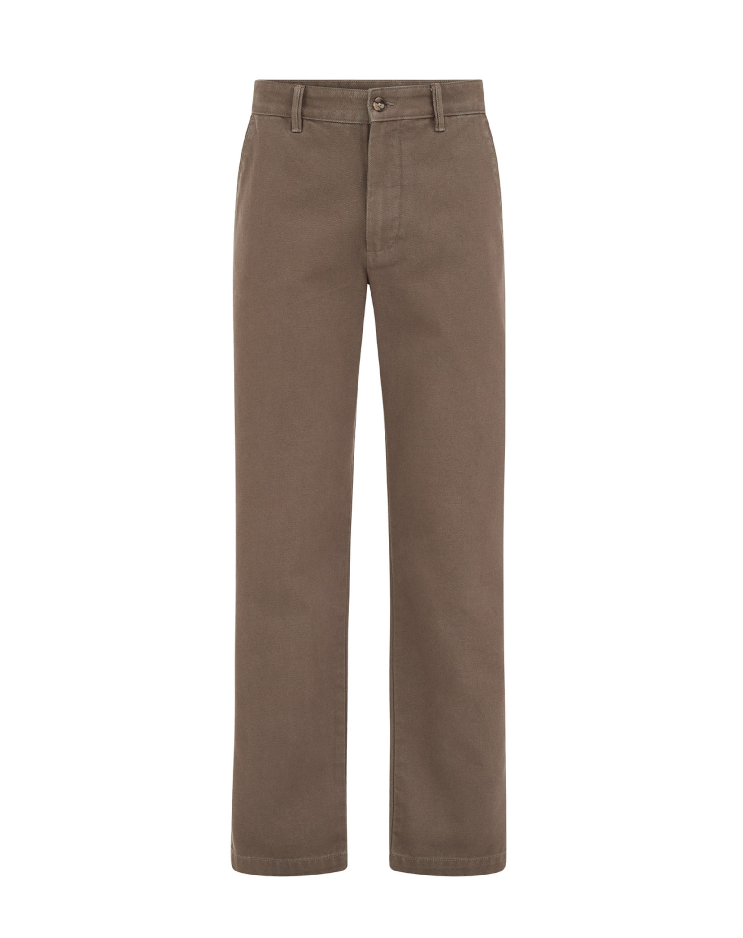 WE Fashion Štandardný strih Nohavice - Hnedá: predná strana