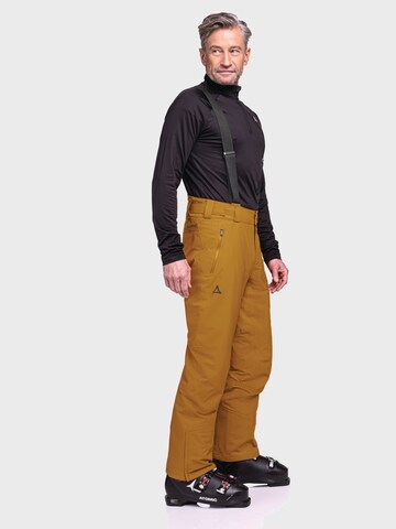 Schöffel Regular Outdoor trousers 'Weissach' in Brown