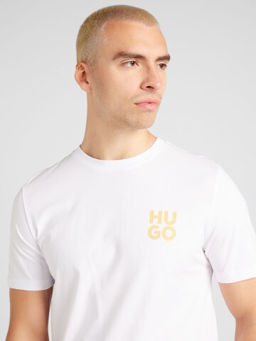 HUGO T-Shirt 'Dimoni' in Weiß