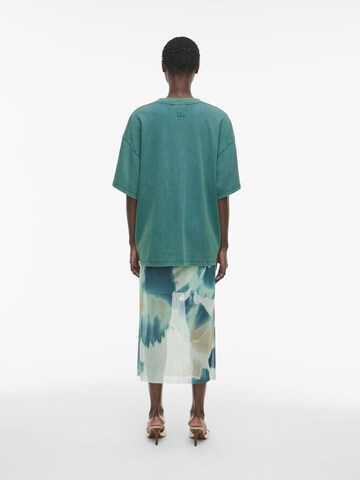 ROUGE EDIT Oversized bluse i grøn