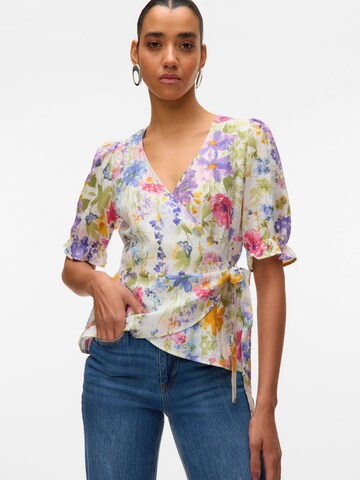 VERO MODA Bluse i hvid