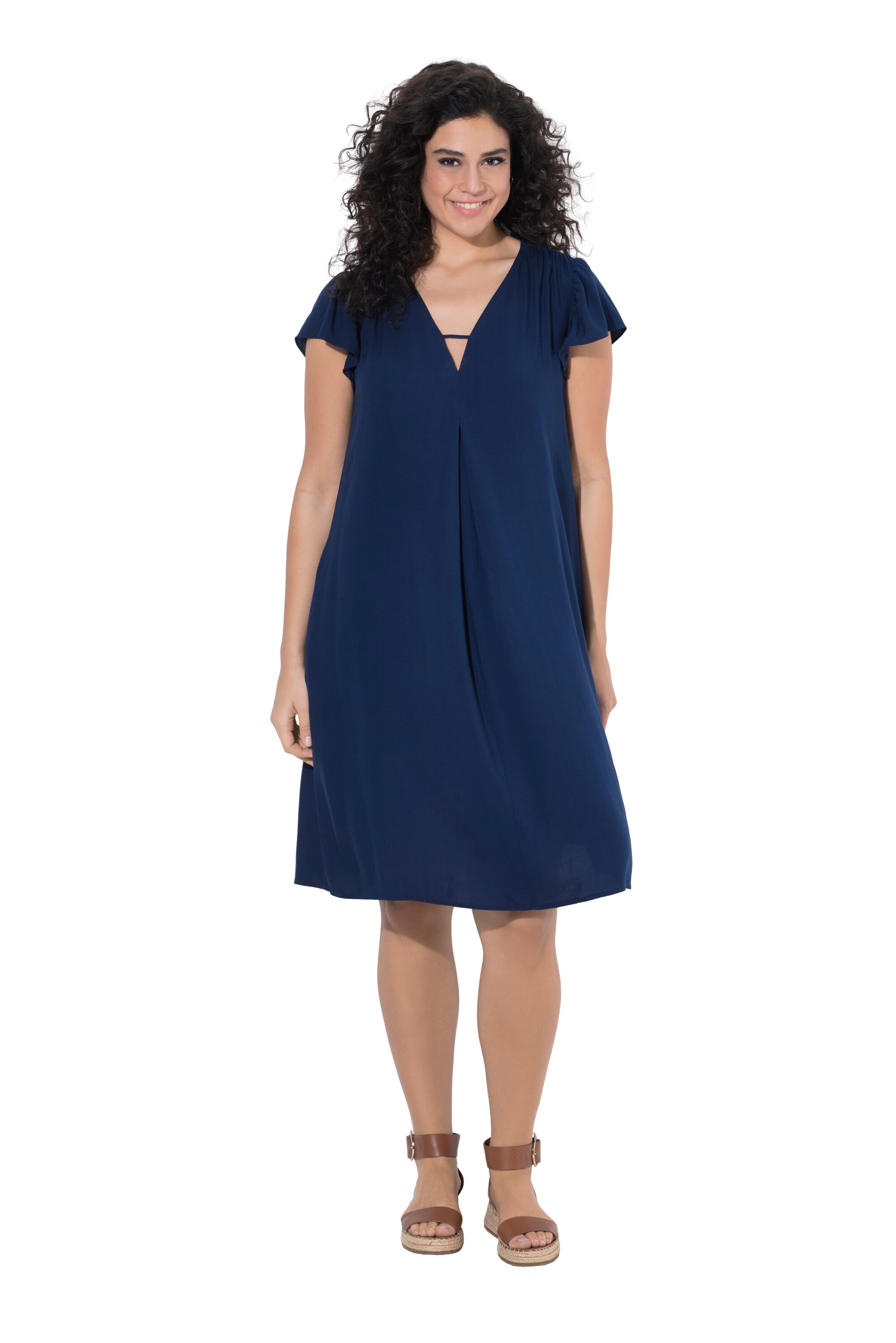 Ulla Popken Jurk in Blauw: voorkant