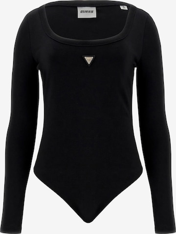 GUESS Shirt Bodysuit in Black: front