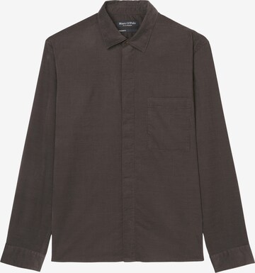 Marc O'Polo Regular fit Overhemd in Bruin: voorkant