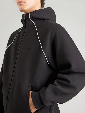 BOSS Sweatvest 'Join Saggy' in Zwart