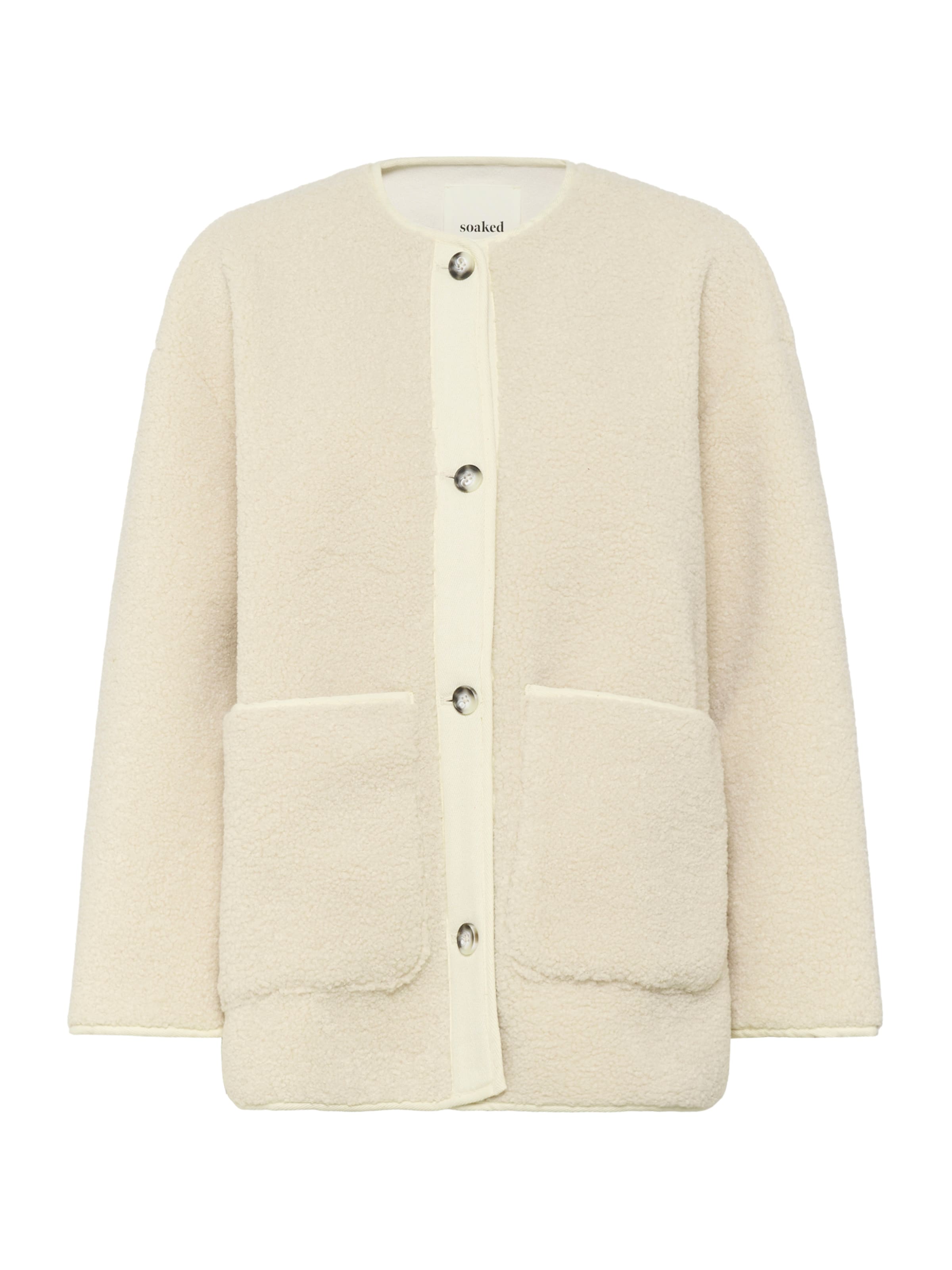 SOAKED IN LUXURY Övergångsjacka 'Thalassa' i beige: framsida