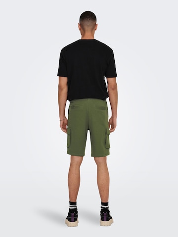 Regular Pantalon cargo 'KENDRICK' Only & Sons en vert