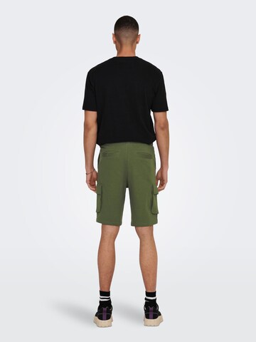 Only & Sons Regular Cargo Pants 'KENDRICK' in Green