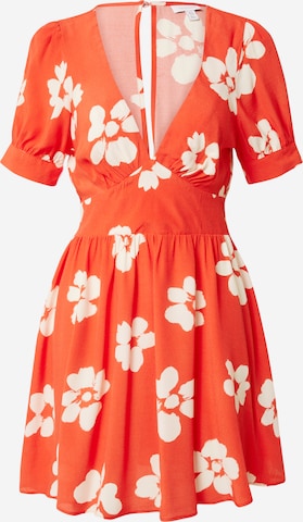 Robe d’été TOPSHOP en orange : devant