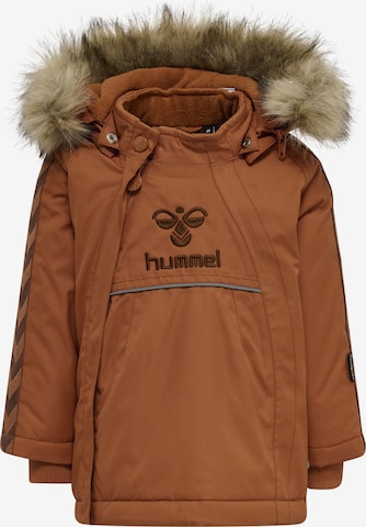 Hummel Athletic Jacket in Brown: front