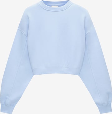 Sweat-shirt Pull&Bear en bleu : devant