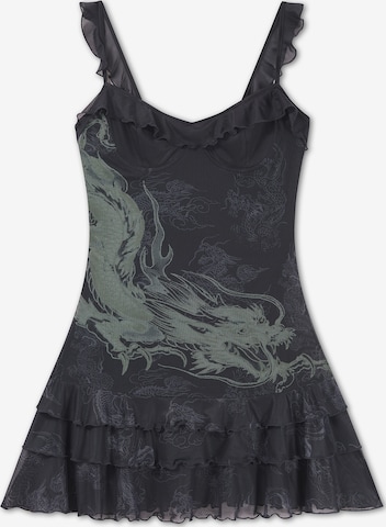 Ed Hardy Kleid in Schwarz: Vorderseite