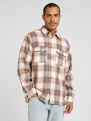 SCOTCH & SODA Comfort fit Button Up Shirt in Beige: front