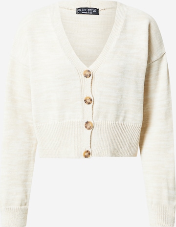 In The Style Knit Cardigan 'SAFFRON BARKER' in Beige: front