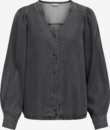 Camicia da donna 'OBJFrame' di OBJECT in nero: frontale