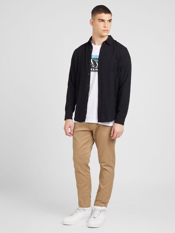 Coupe slim Chemise 'JJJOSHUA' JACK & JONES en noir