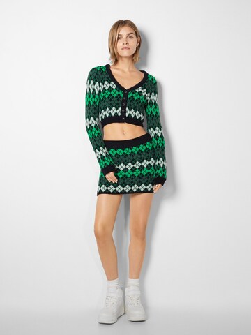 Jupe Bershka en vert