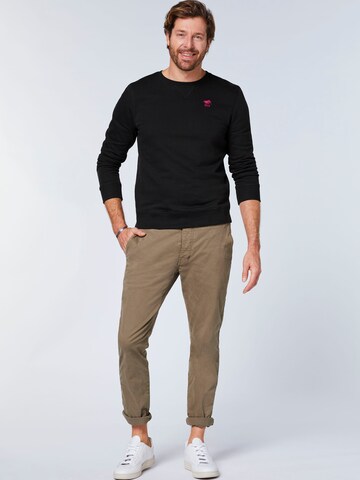 Polo Sylt Sweatshirt (GOTS) in Schwarz