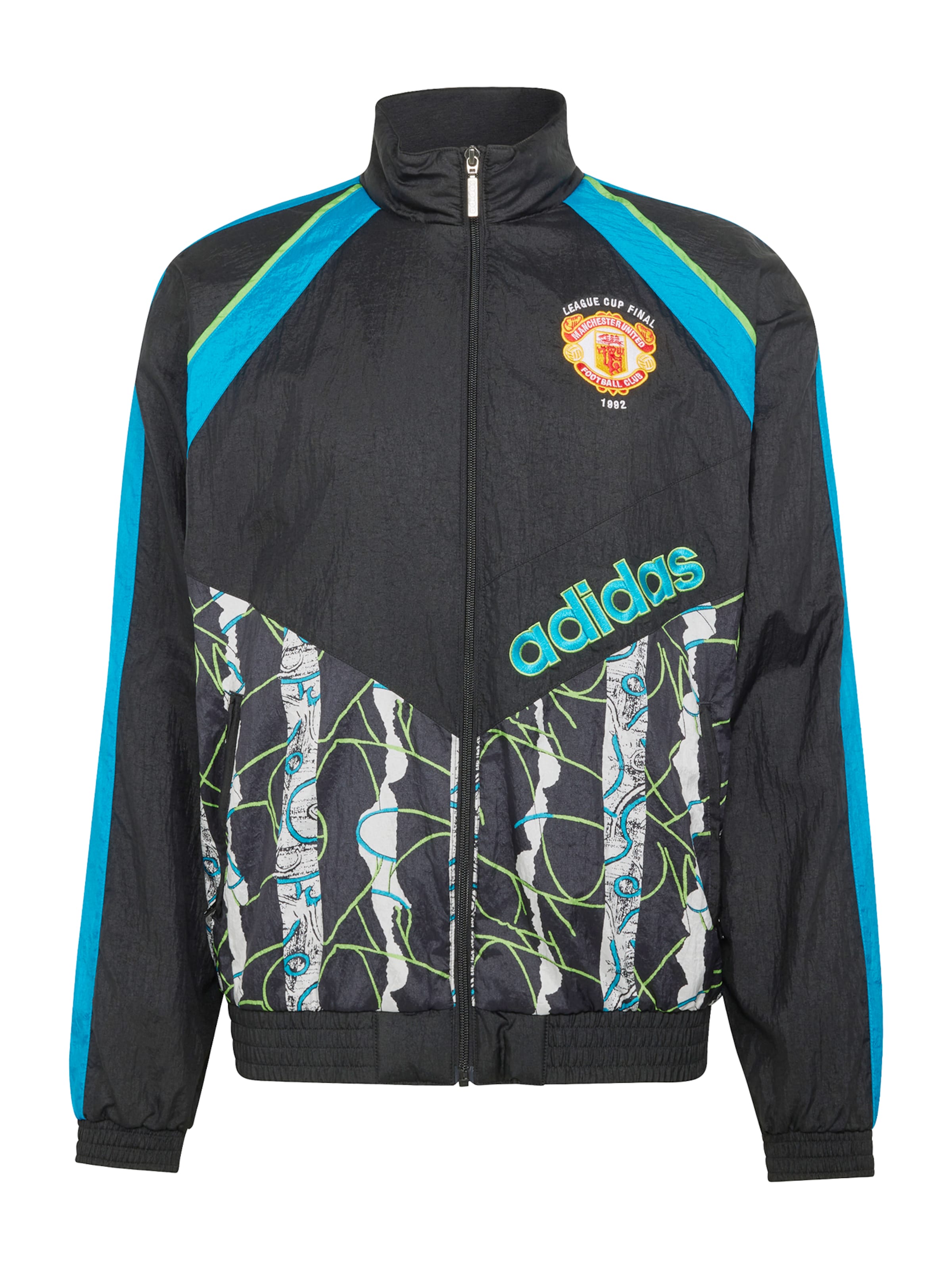 ADIDAS PERFORMANCE Kurtka treningowa 'MUFC 90' w kolorze czarny: przód