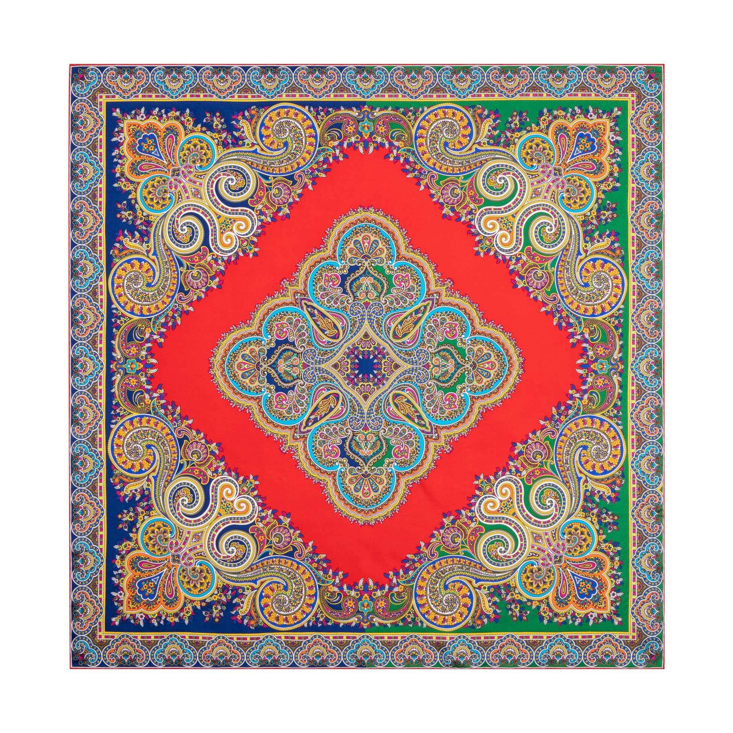 Foulard 'SQUARE GARDEN PAISLEY' di Roeckl in colori misti: frontale