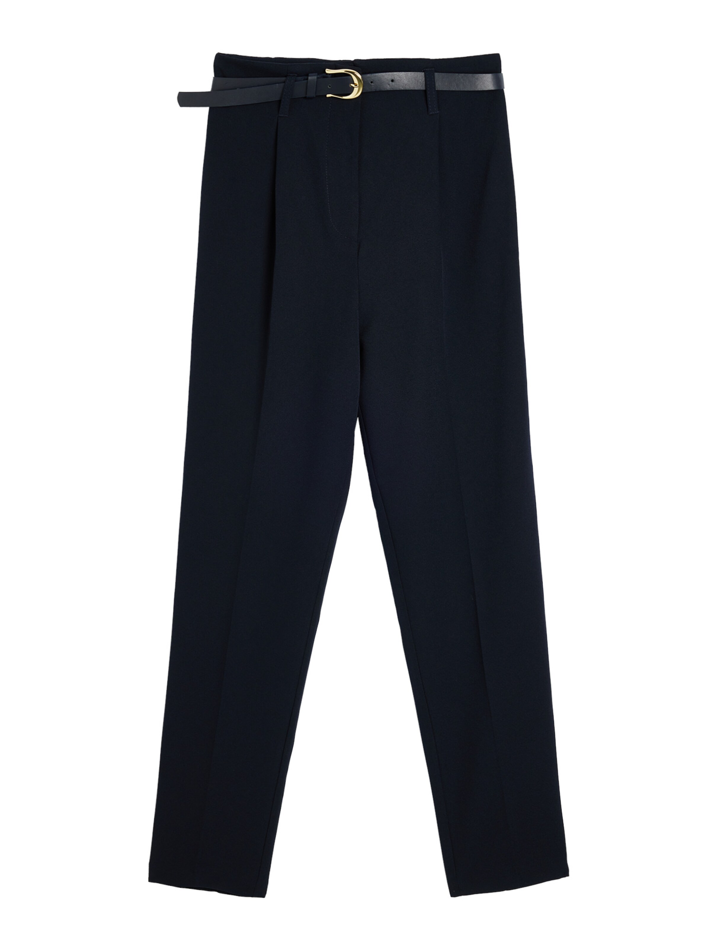Koton Slim fit Pleated Pants in Blue: front