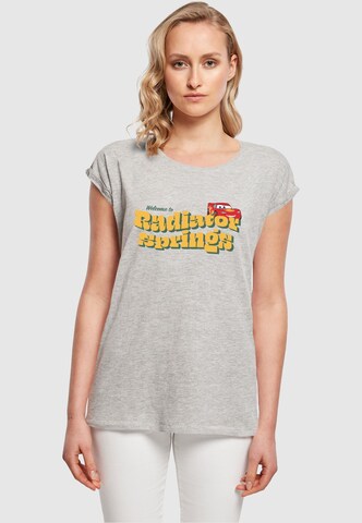 ABSOLUTE CULT Shirt 'Cars - Welcome To Radiator Springs' in Grau: predná strana