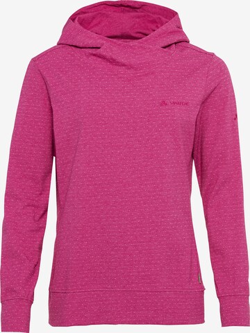 VAUDE Sportief sweatshirt 'Tuenno' in Roze: voorkant