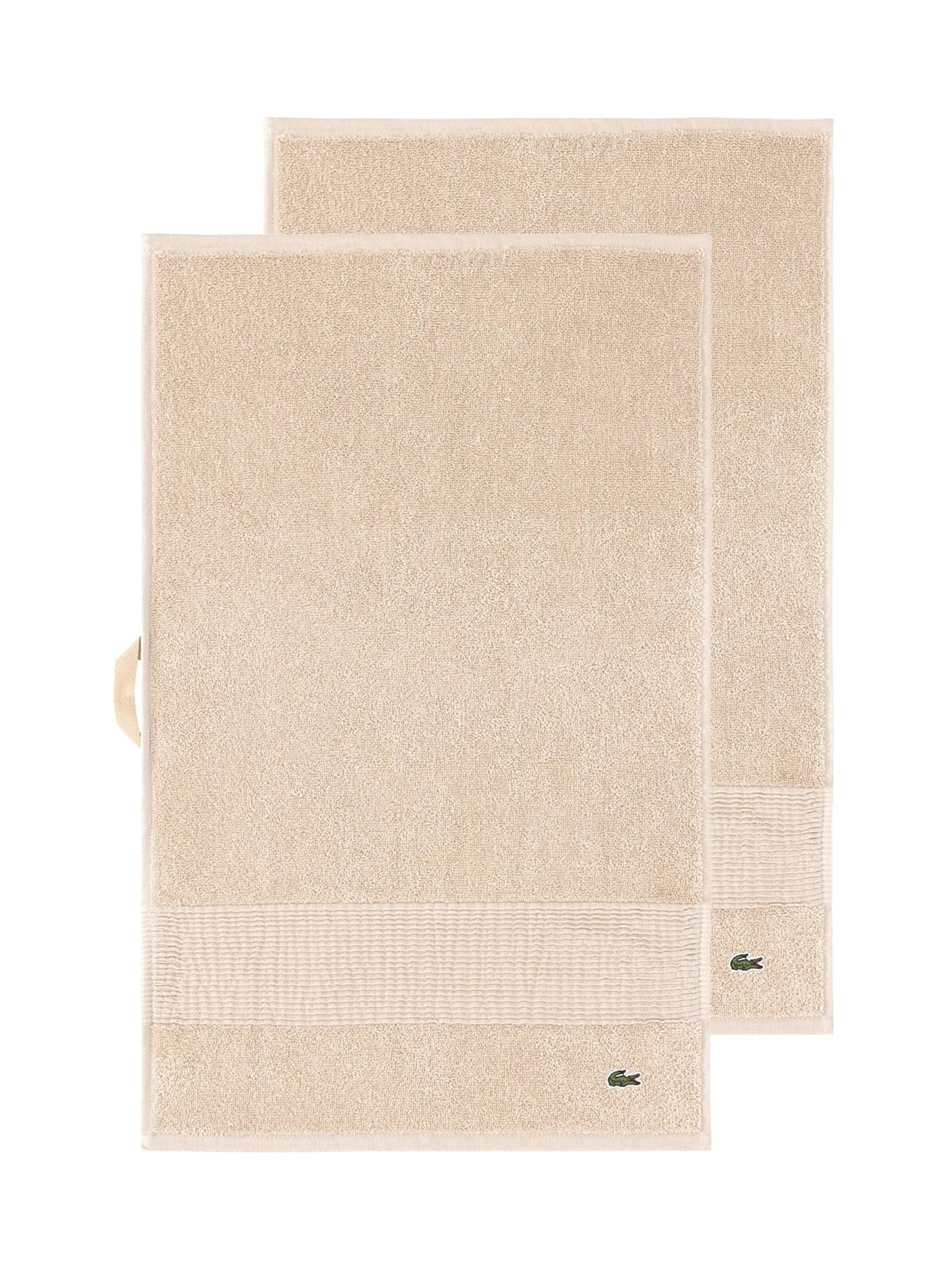 LACOSTE Handtuch 'LLECROCO'‌‌‌‌‌‌‌‌ in Braun: Vorderseite