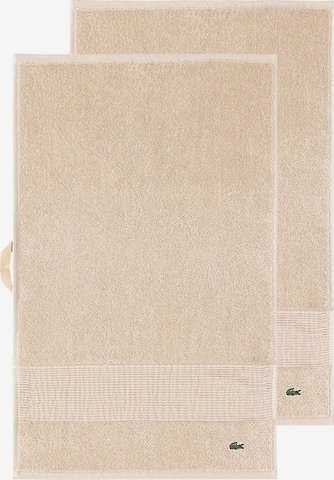 LACOSTE Handtuch 'LLECROCO' in Braun: Vorderseite