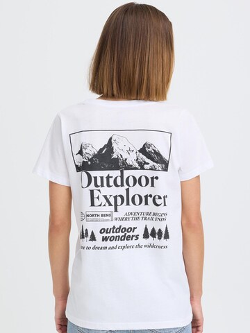 T-shirt ' NBKunt ' North Bend en blanc