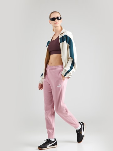 PUMA Ozke Športne hlače 'ESS No. 1' | roza barva