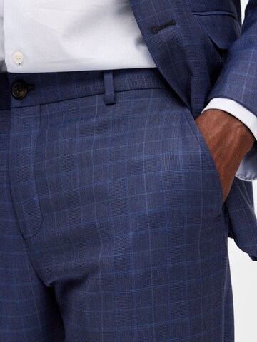 Coupe slim Pantalon à plis 'Neil' SELECTED HOMME en bleu