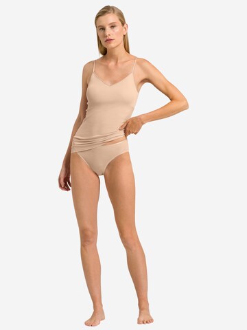 Hanro Undershirt 'Cotton Seamless' in Beige