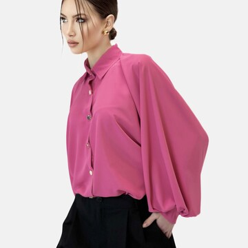 Elara Bluse in Pink: Vorderseite