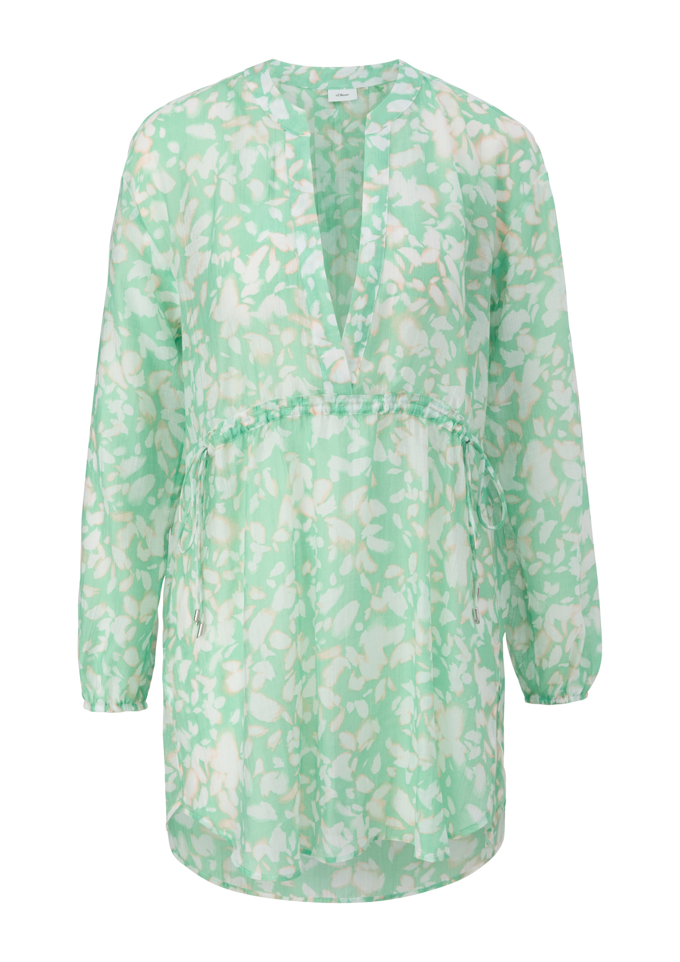 s.Oliver Blouse in Groen: voorkant