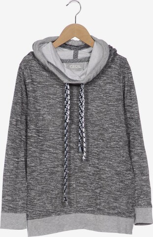 CECIL Sweatshirt & Zip-Up Hoodie in L in Grey: front