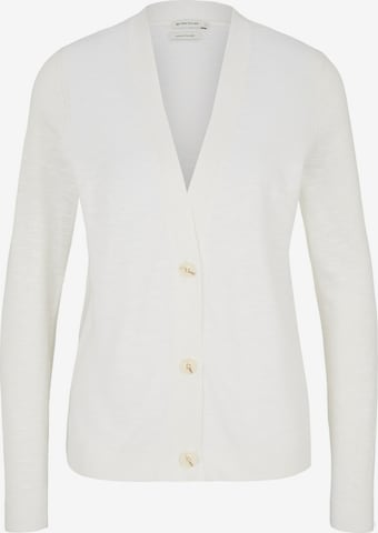 TOM TAILOR Knit Cardigan in White: front