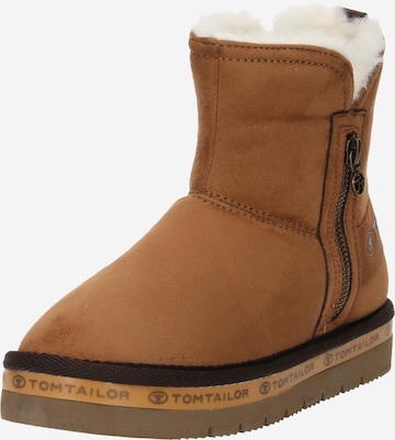 TOM TAILOR - Botas de nieve en marrón: frente