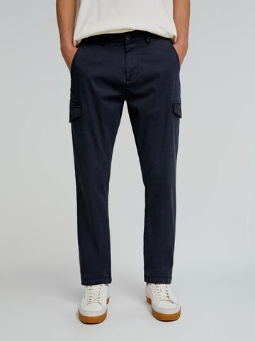 Scalpers Regular Cargo trousers in Blue: front