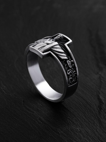 REYTEL - Anillo 'DIOS ES AMOS' en plata