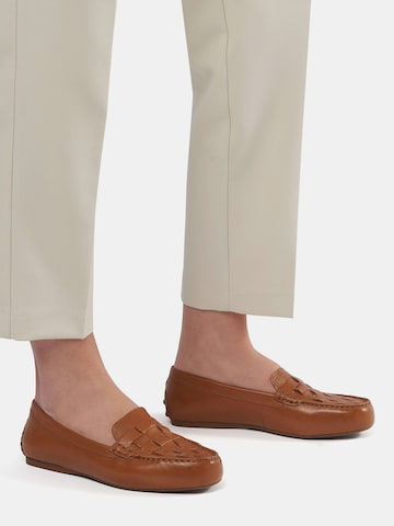 Dune LONDON Moccasins 'GREENE' in Brown