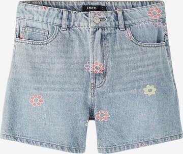 LMTD Regular Jeans 'Flowerizza' i blå: framsida